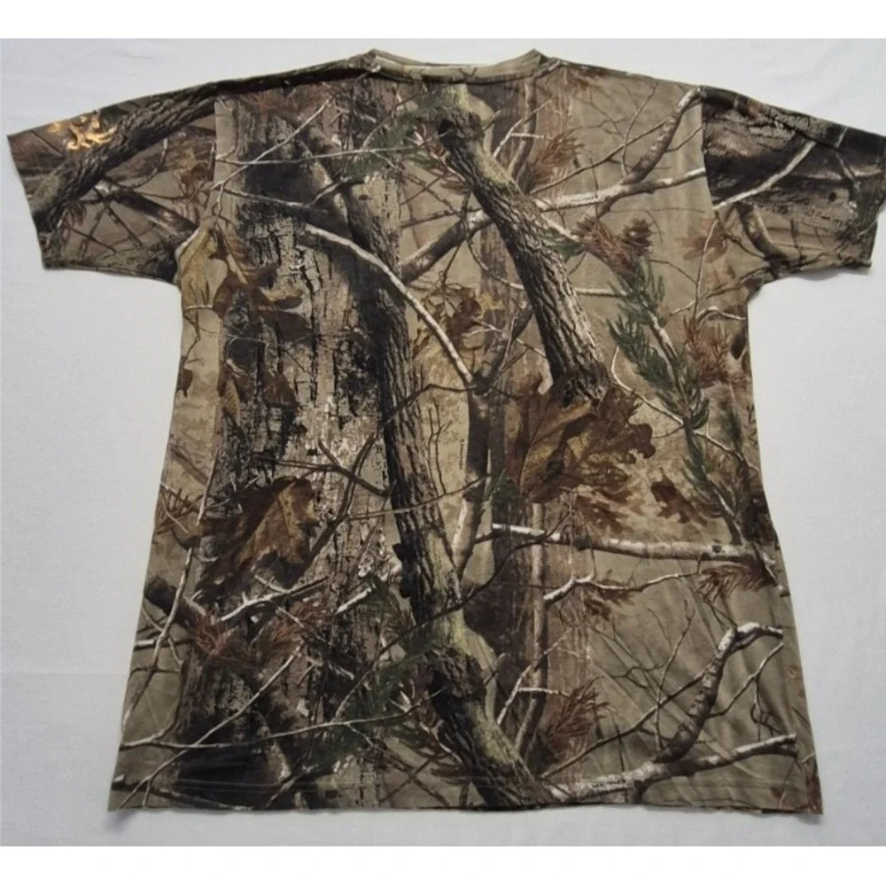 Paramount‎ Outdoors Men's Camo T-Shirt LG Bone Collector graphic Reatree Y2K